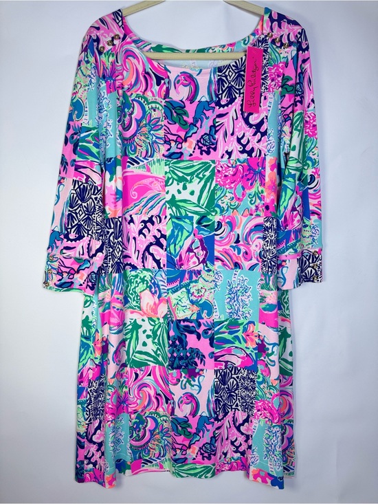 Lilly Pulitzer Dresses & Skirts - Lilly Pulitzer Sophie Dress XXL Patch To Match UPF 50+ Shift Dress NWT